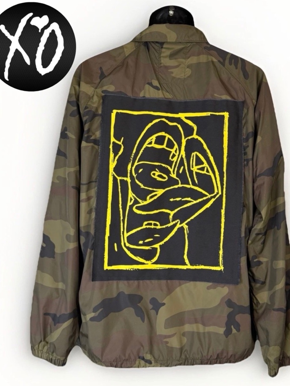 The Weeknd Camouflage Coach Patch XO Jacket Windbreaker Rare 2017 Limited Drop M